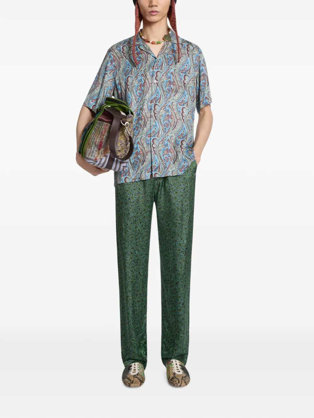 DRIES VAN NOTEN Dries Van Noten Men Patchwork Ballet-Style Sneakers