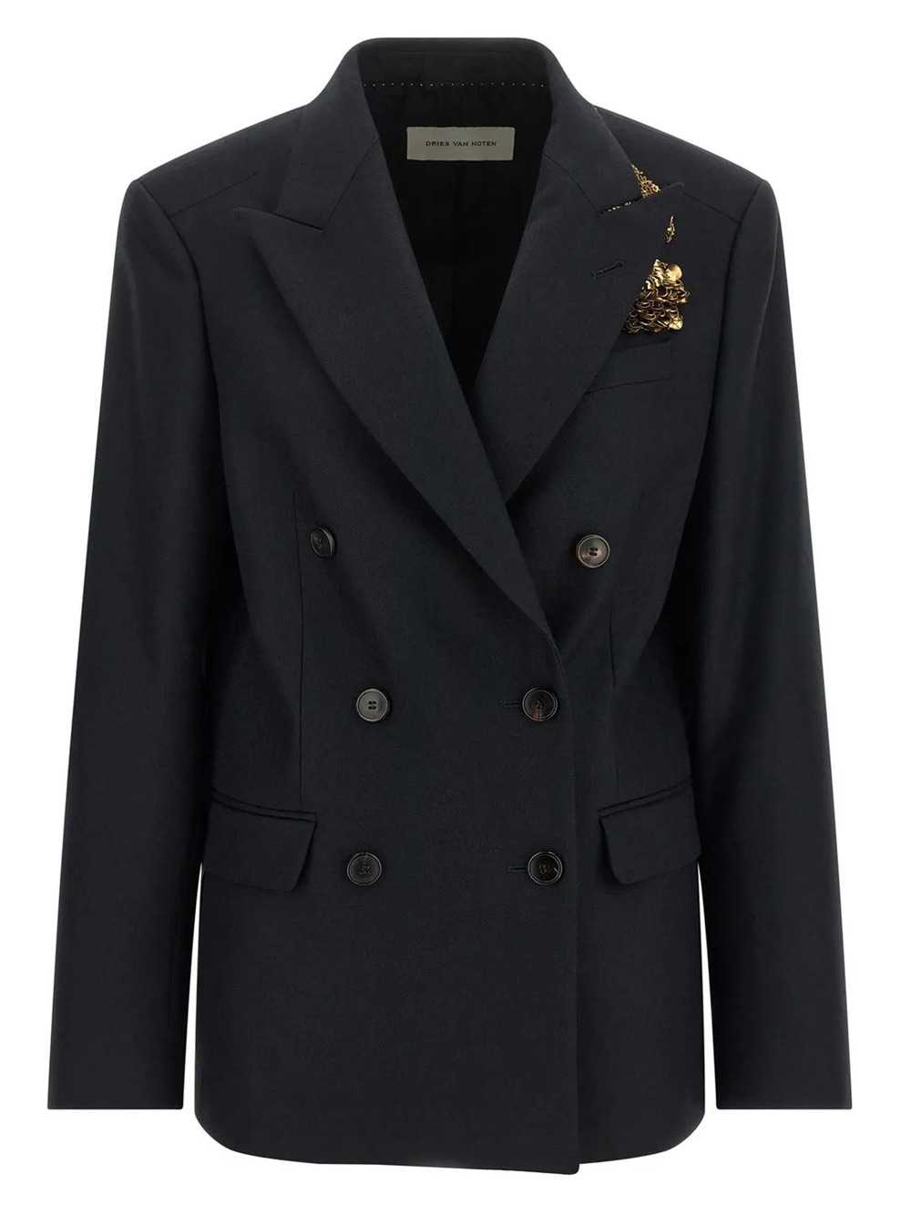 DRIES VAN NOTEN Dries Van Noten Women Embroidered Double-Breasted Blazer