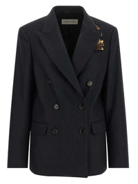 DRIES VAN NOTEN Dries Van Noten Women Embroidered Double-Breasted Blazer