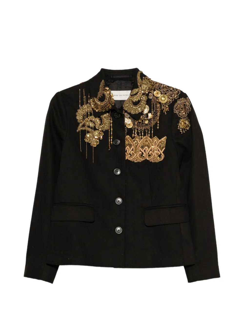 DRIES VAN NOTEN Dries Van Noten Women Bettsy Emb 4444 W.W. Jacket Black