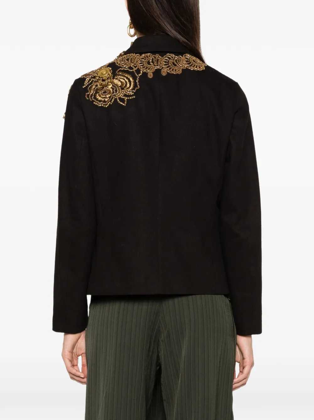 DRIES VAN NOTEN Dries Van Noten Women Bettsy Emb 4444 W.W. Jacket Black