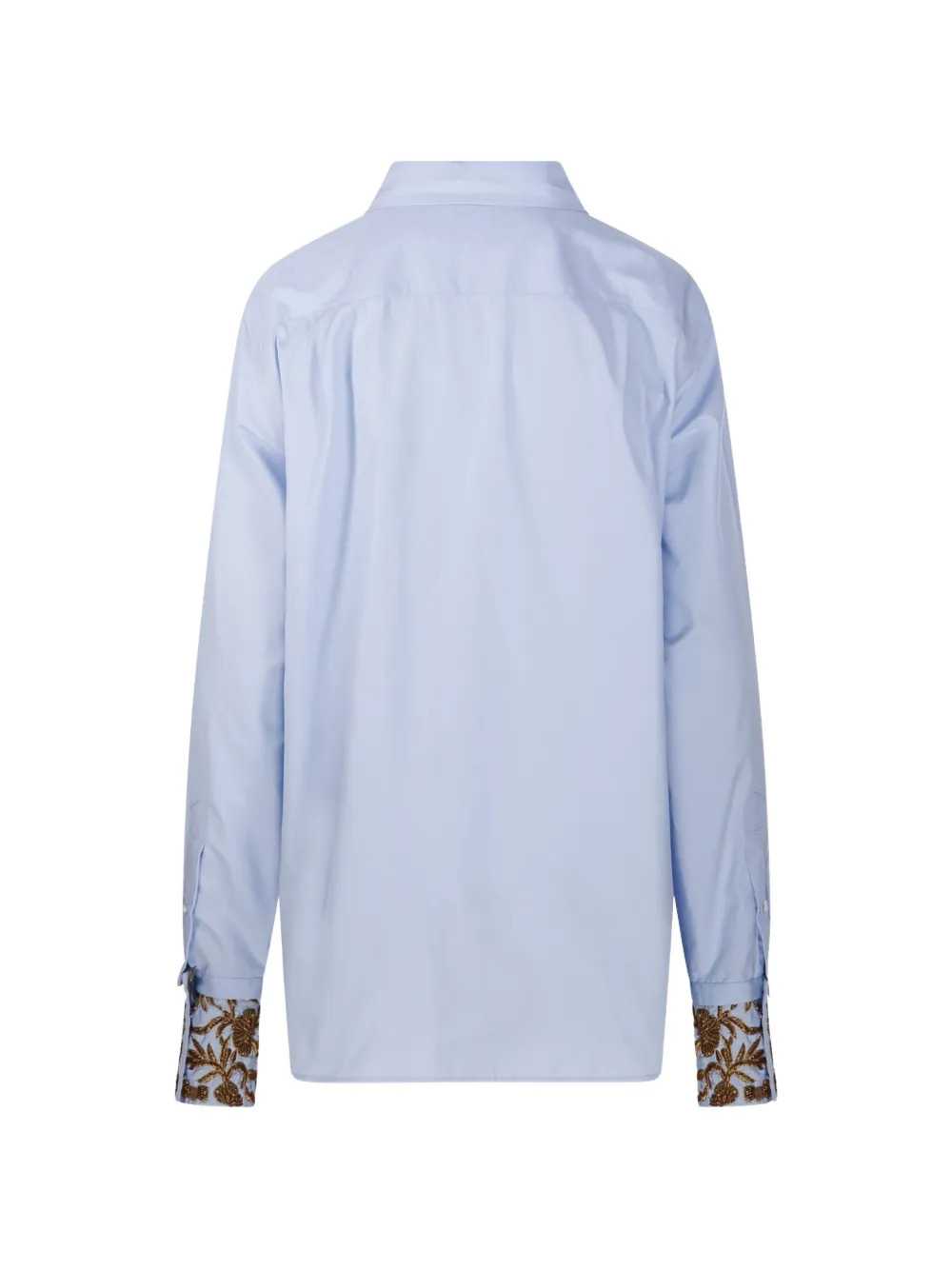 DRIES VAN NOTEN Dries Van Noten Women Cheers Bis Emb 4314 W.W. Shirt Light Blue