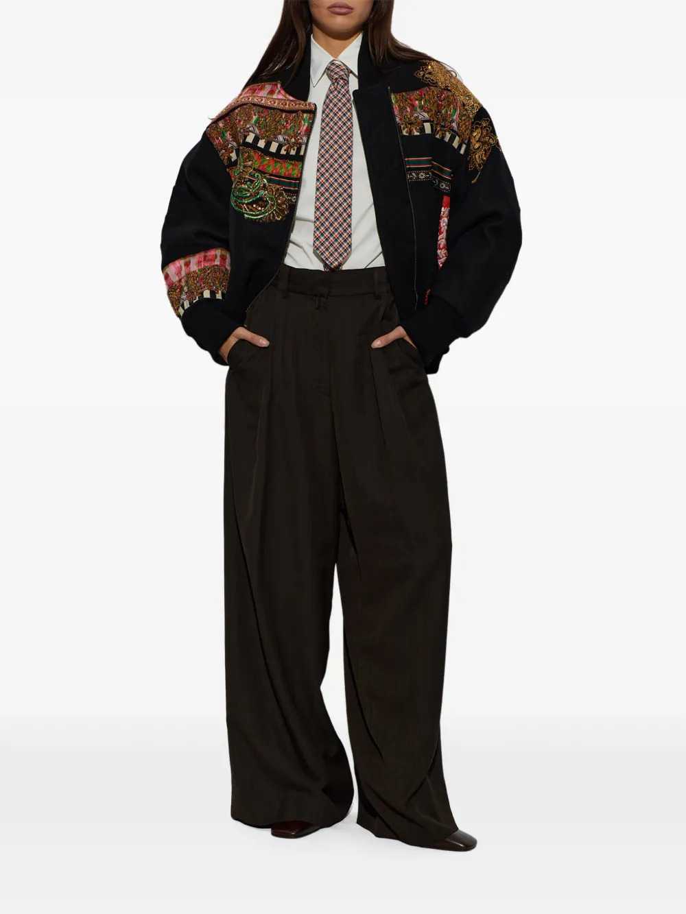 DRIES VAN NOTEN Dries Van Noten Women Podium 4066 W.W. Pants Brn