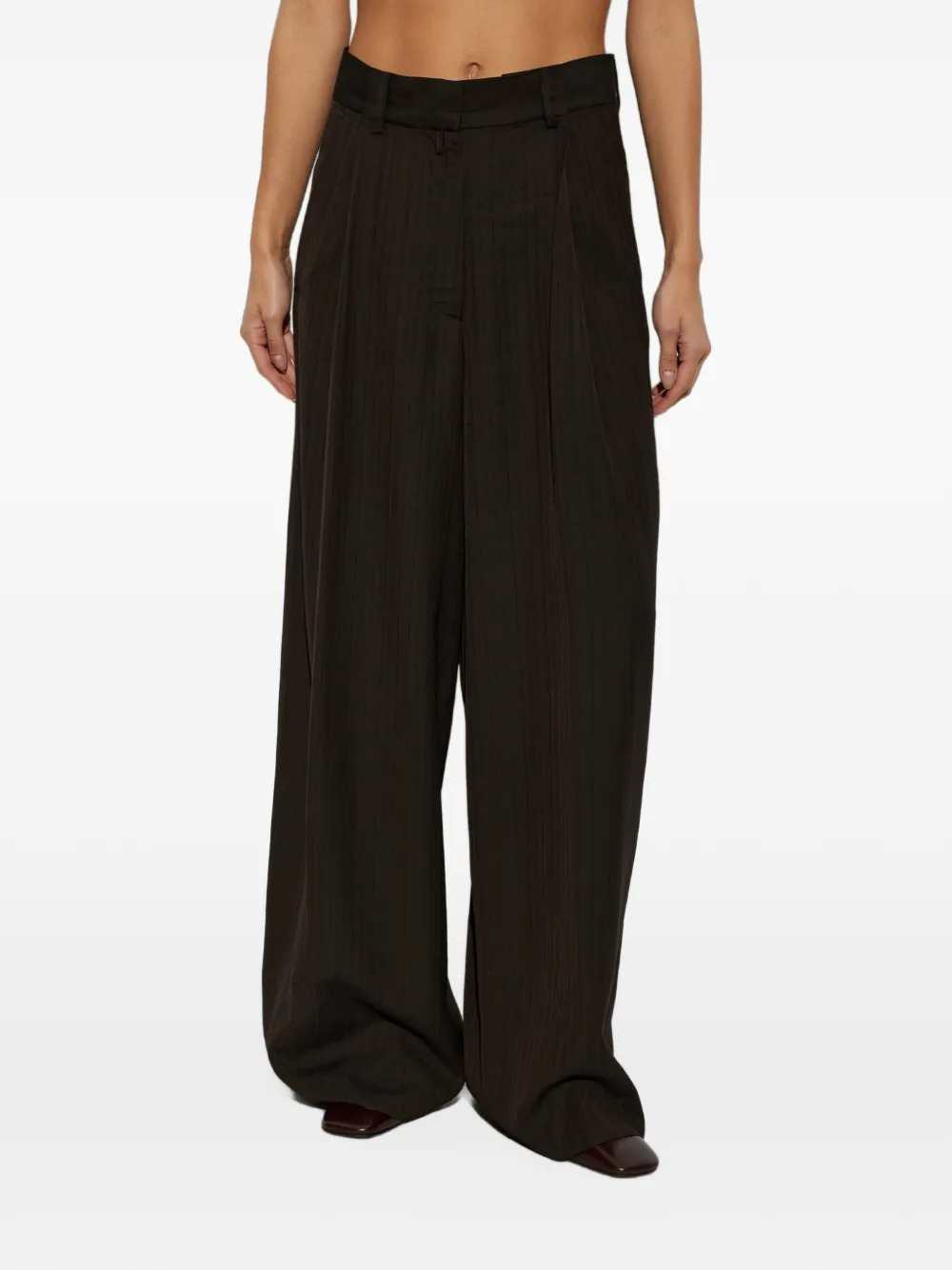 DRIES VAN NOTEN Dries Van Noten Women Podium 4066 W.W. Pants Brn