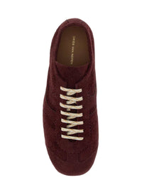DRIES VAN NOTEN Dries Van Noten Women Burgundy Suede Sneakers