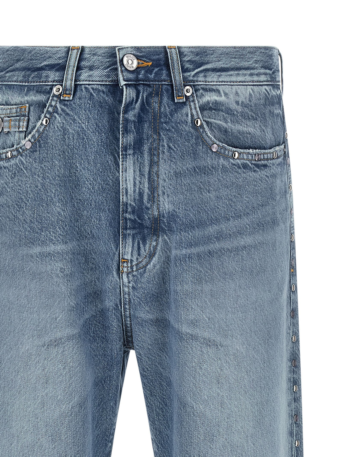 Versace Men Studded Jeans