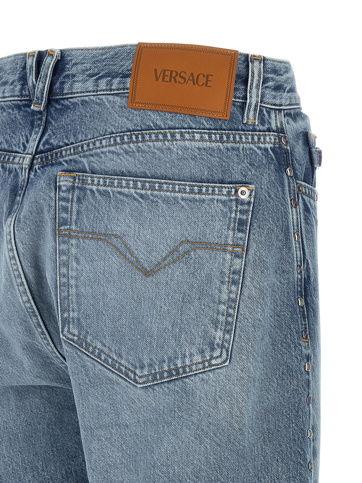 Versace Men Studded Jeans