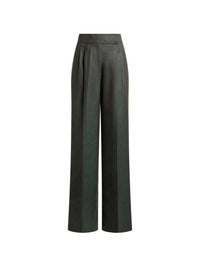 Etro Women Jacquard Wool Trousers With Pleats And Paisley Pattern