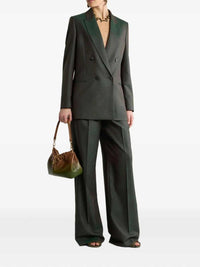Etro Women Jacquard Wool Trousers With Pleats And Paisley Pattern