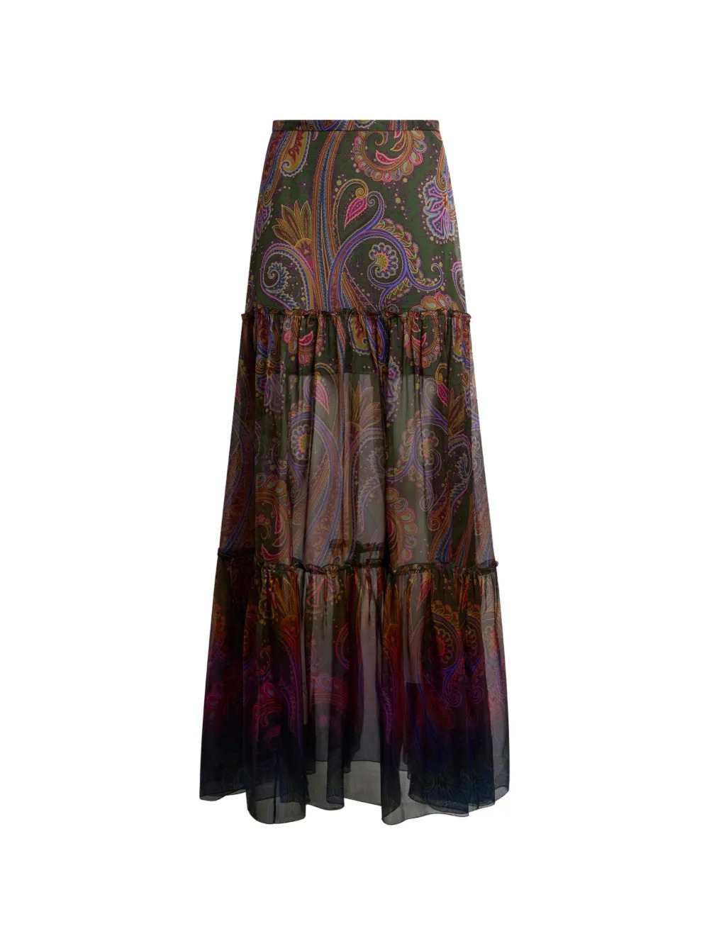 Etro Women Paisley-Print Silk Maxi Skirt