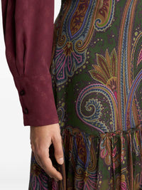 Etro Women Paisley-Print Silk Maxi Skirt