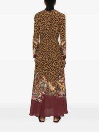 ETRO Etro Women Leopard-Print Maxi Dress With Floral Trim.