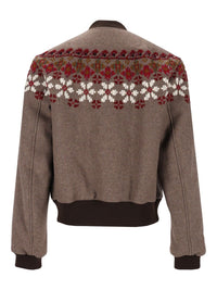 Dries Van Noten Men Valtor Bomber Jacket In Wool Blend