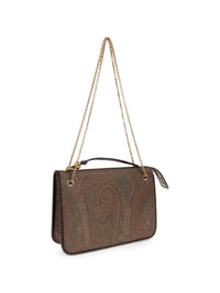 Etro Women Large Arnica Shoulder Bag With Paisley Print
