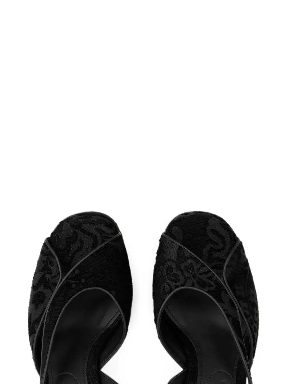Etro Women Platform Sandals With A Paisley Jacquard Motif