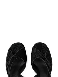 Etro Women Platform Sandals With A Paisley Jacquard Motif