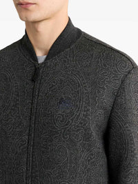 Etro Men Jacquard Bomber Jacket With Arnica Motif