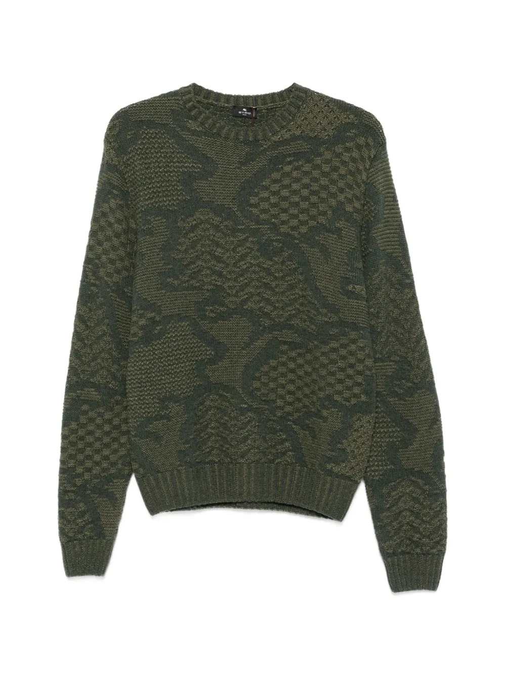 ETRO Etro Men Intarsia-Knit Crew-Neck Sweater