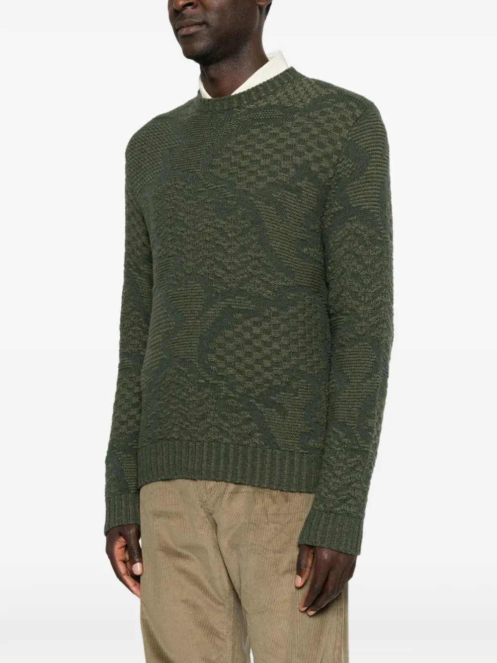 ETRO Etro Men Intarsia-Knit Crew-Neck Sweater