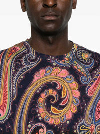 ETRO Etro Men Cotton Jersey T-Shirt With A Shaded Paisley Pattern