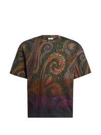 ETRO Etro Men Cotton Jersey T-Shirt With A Shaded Paisley Pattern