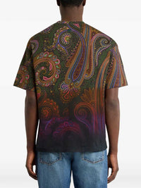 ETRO Etro Men Cotton Jersey T-Shirt With A Shaded Paisley Pattern