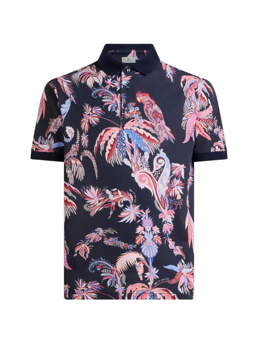ETRO Etro Men Palm And Parrot Print Polo Shirt