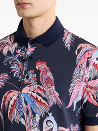 ETRO Etro Men Palm And Parrot Print Polo Shirt