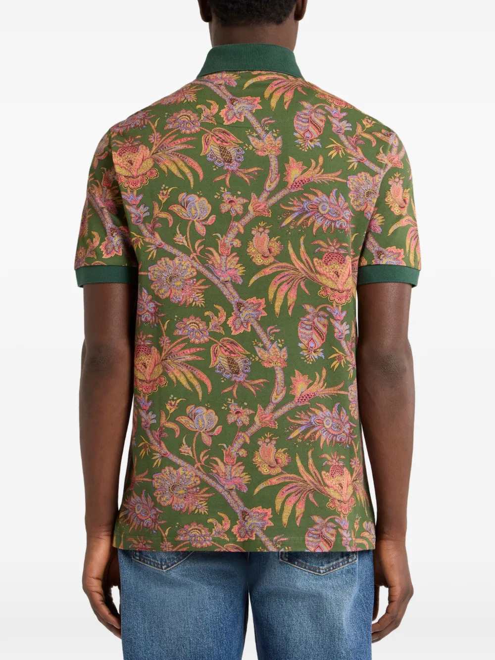 ETRO Etro Men Cotton Piqué Polo Shirt With Paisley Floral Motif