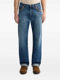 ETRO Etro Men Cotton Denim Jeans With Contrast Details And A Straight-Leg Cut