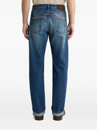 ETRO Etro Men Cotton Denim Jeans With Contrast Details And A Straight-Leg Cut