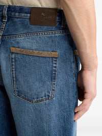 ETRO Etro Men Cotton Denim Jeans With Contrast Details And A Straight-Leg Cut