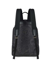 Etro Men Nylon Backpack With Arnica Pattern