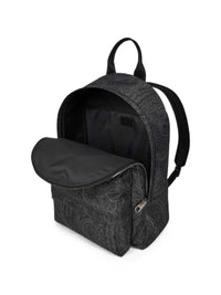 Etro Men Nylon Backpack With Arnica Pattern
