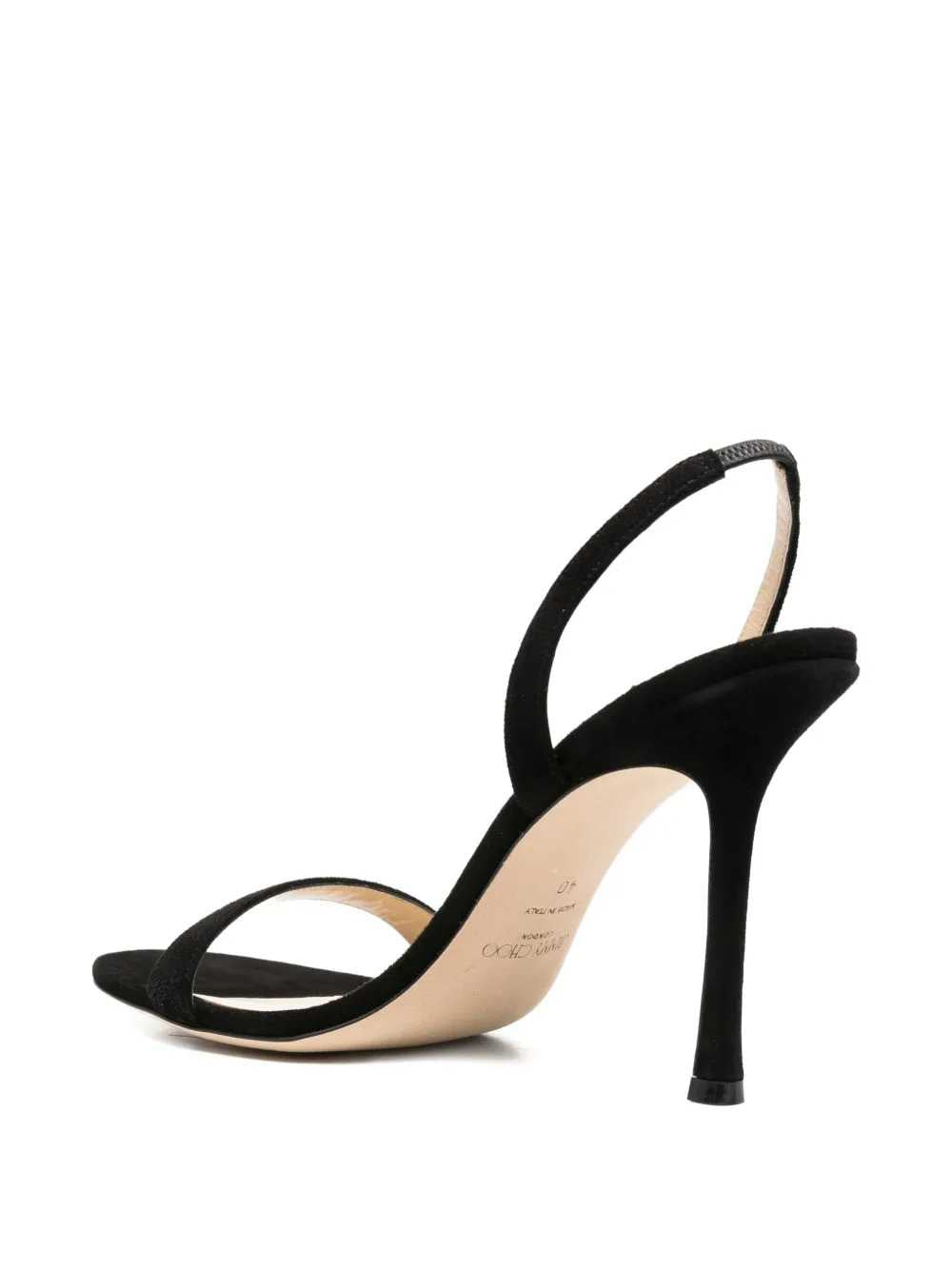 JIMMY CHOO Jimmy Choo Women Jenn 100 Black Suede Sandals