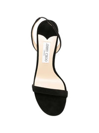 JIMMY CHOO Jimmy Choo Women Jenn 100 Black Suede Sandals