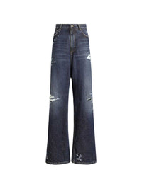 DOLCE & GABBANA Dolce & Gabbana Women Distressed-Effect Denim Trousers