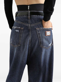 DOLCE & GABBANA Dolce & Gabbana Women Distressed-Effect Denim Trousers