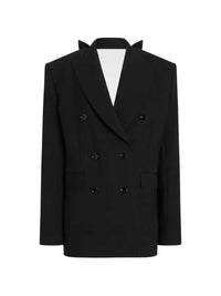DOLCE & GABBANA Dolce & Gabbana Women Double-Breasted Wool Gabardine Jacket