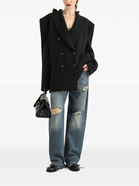 DOLCE & GABBANA Dolce & Gabbana Women Double-Breasted Wool Gabardine Jacket