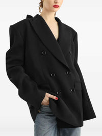 DOLCE & GABBANA Dolce & Gabbana Women Double-Breasted Wool Gabardine Jacket