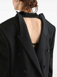DOLCE & GABBANA Dolce & Gabbana Women Double-Breasted Wool Gabardine Jacket