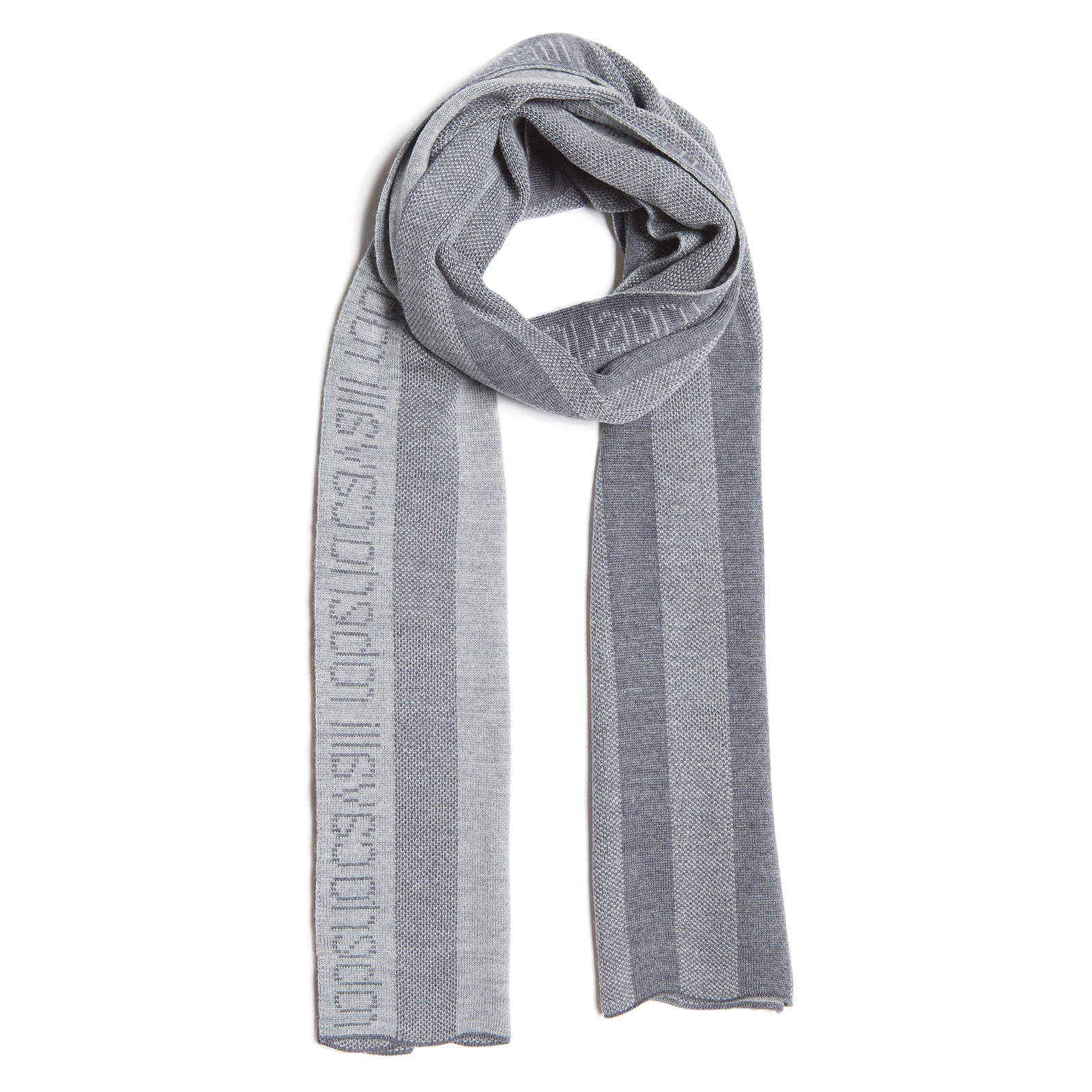 Roberto Cavalli light grey Wool Scarf