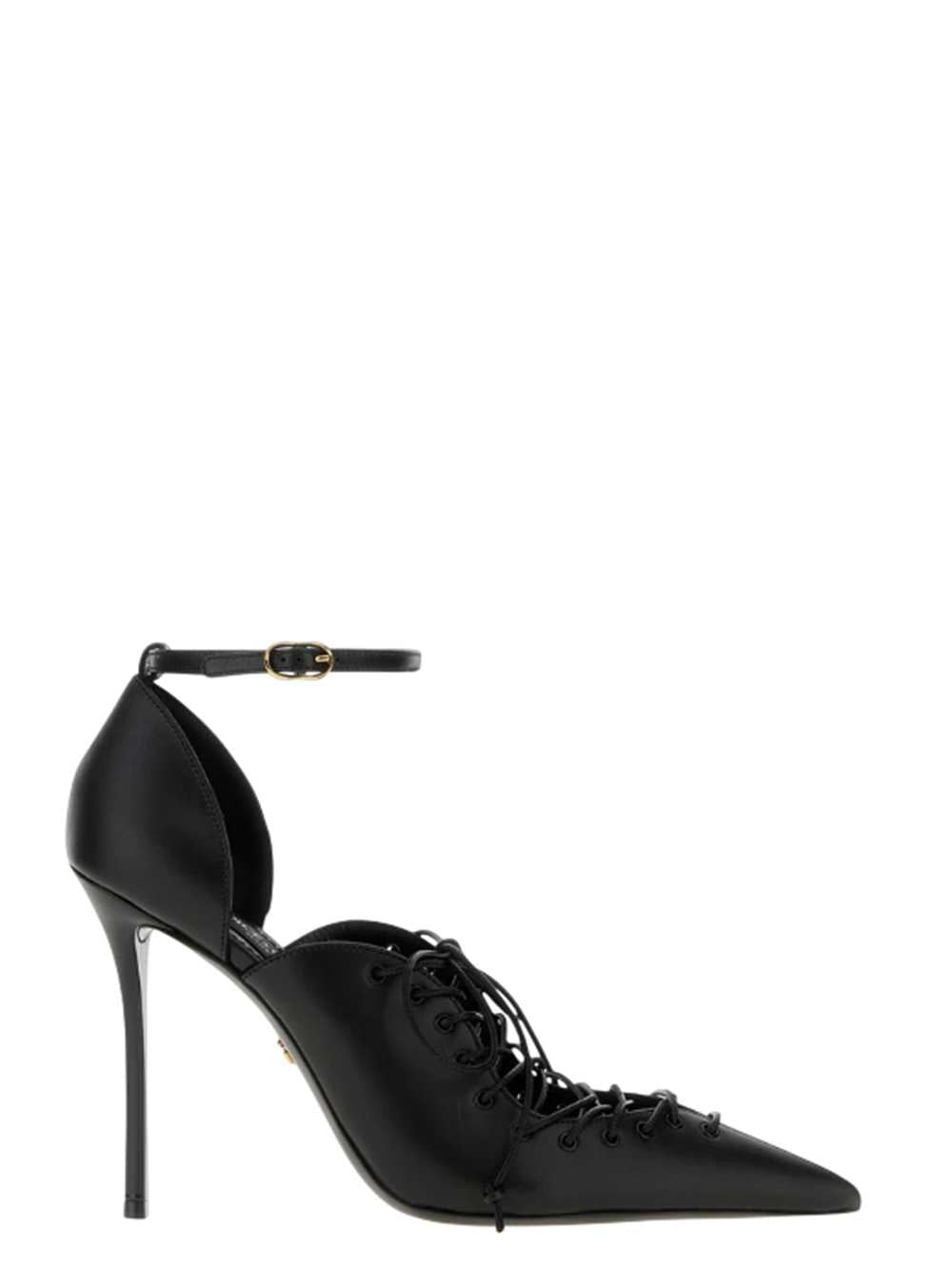DOLCE & GABBANA Dolce & Gabbana Women Black Leather Heeled Shoes