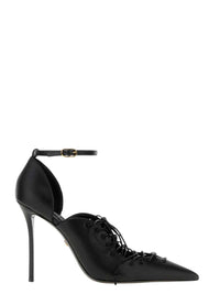 DOLCE & GABBANA Dolce & Gabbana Women Black Leather Heeled Shoes