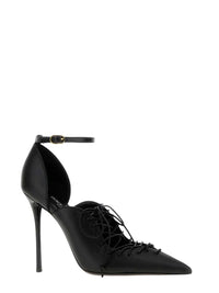 DOLCE & GABBANA Dolce & Gabbana Women Black Leather Heeled Shoes