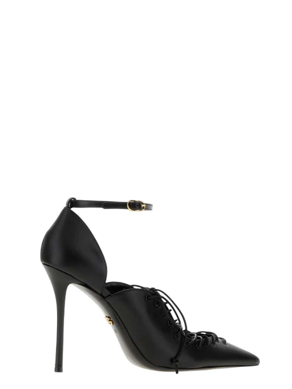 DOLCE & GABBANA Dolce & Gabbana Women Black Leather Heeled Shoes