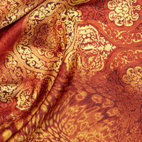 Roberto Cavalli red/yellow Silk Womens Scarf