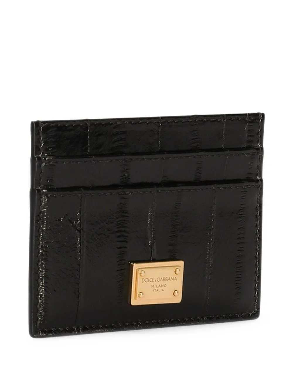 Dolce & Gabbana Women Eel Skin Card Holder