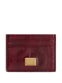 Dolce & Gabbana Women Eel Skin Card Holder